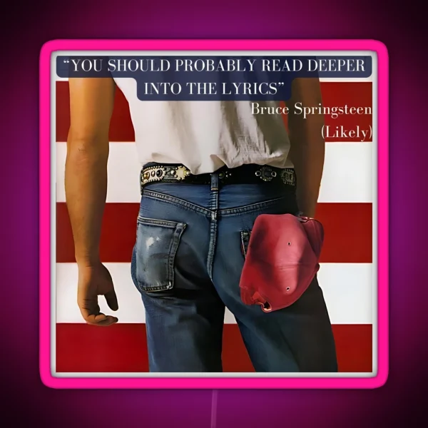 Bruce Springsteen Born In The USA RGB Neon Sign