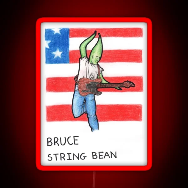 Bruce String Bean RGB Neon Sign