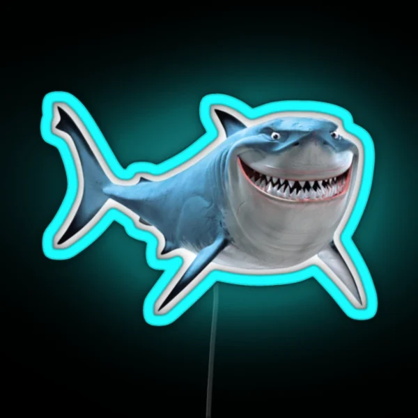 Bruce The Shark RGB Neon Sign
