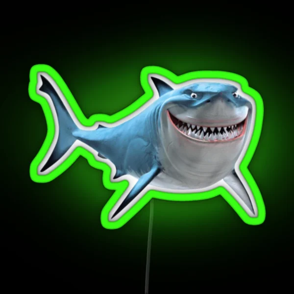 Bruce The Shark RGB Neon Sign
