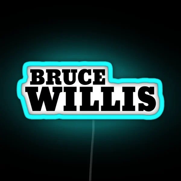 Bruce Willis RGB Neon Sign