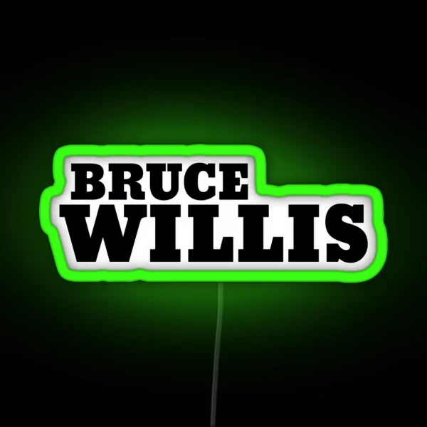 Bruce Willis RGB Neon Sign