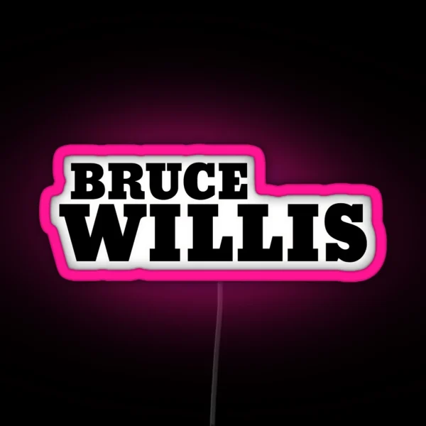Bruce Willis RGB Neon Sign