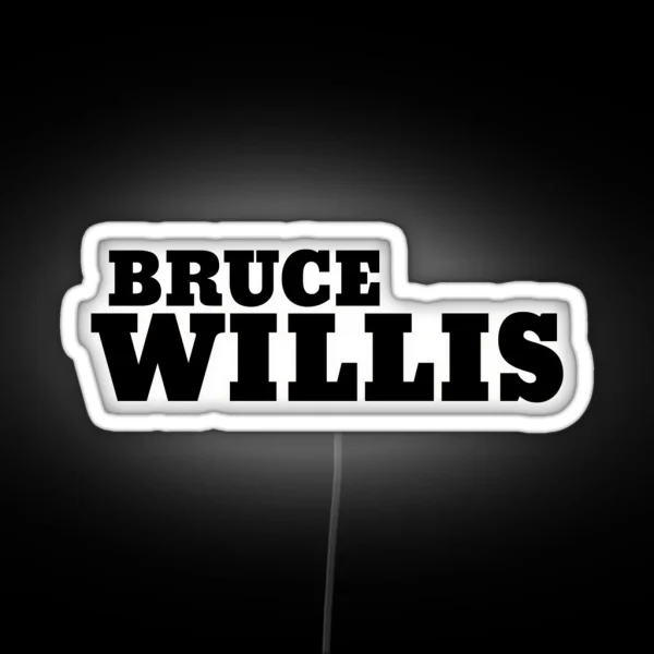 Bruce Willis RGB Neon Sign