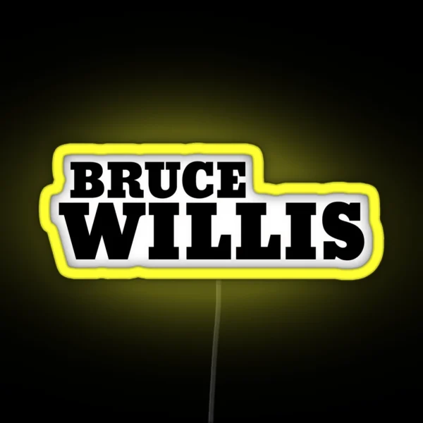 Bruce Willis RGB Neon Sign