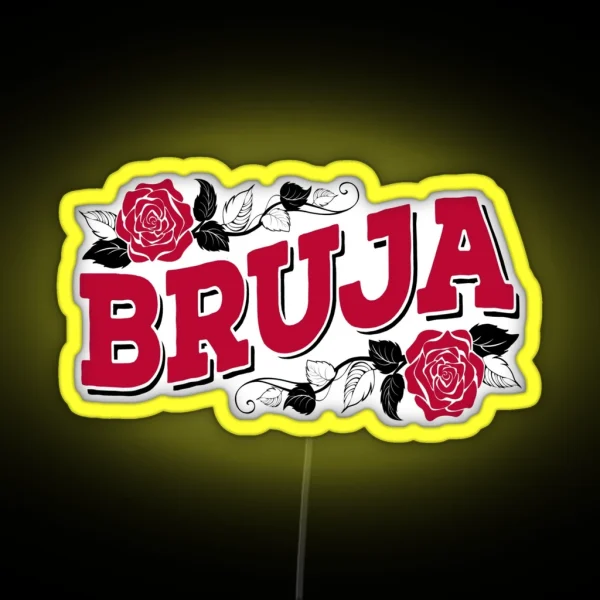 Bruja Funny Spanish Saying Boss Lady Spanish Language RGB Neon Sign