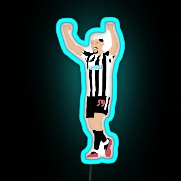 Bruno Guimaraes NUFC RGB Neon Sign