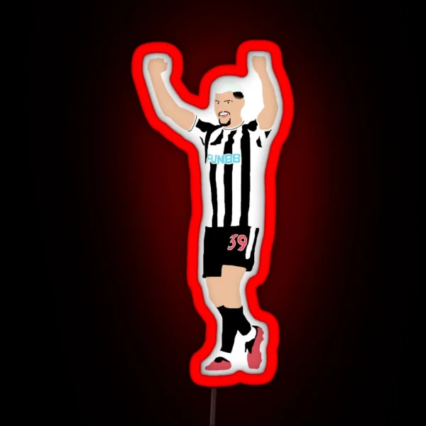 Bruno Guimaraes NUFC RGB Neon Sign