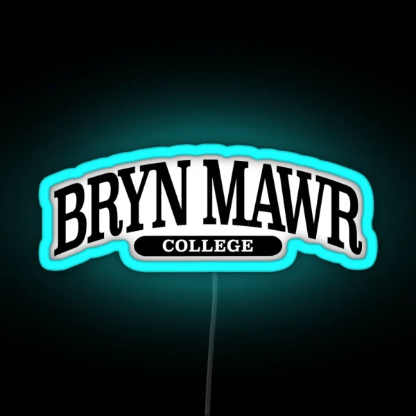 Bryn Mawr Serif Font Curved RGB Neon Sign
