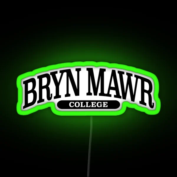 Bryn Mawr Serif Font Curved RGB Neon Sign