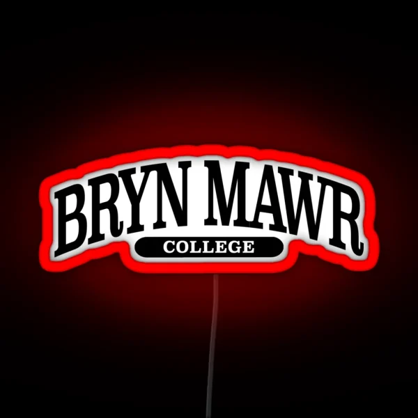 Bryn Mawr Serif Font Curved RGB Neon Sign