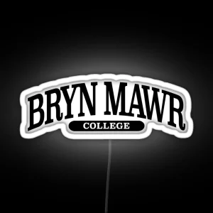 Bryn Mawr Serif Font Curved RGB Neon Sign