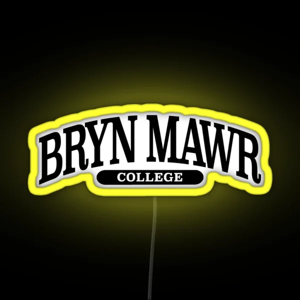 Bryn Mawr Serif Font Curved RGB Neon Sign
