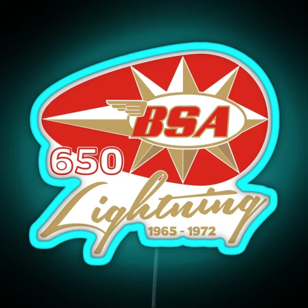 BSA Lightning 650 Motorcycle RGB Neon Sign
