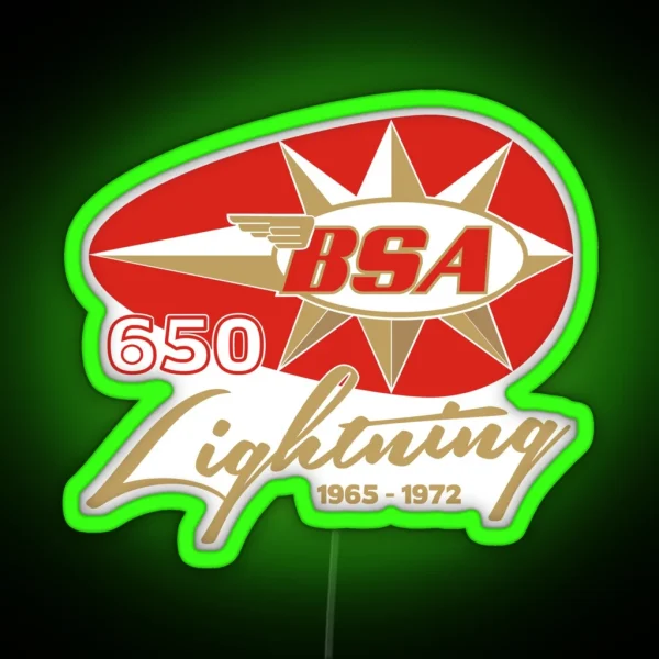 BSA Lightning 650 Motorcycle RGB Neon Sign