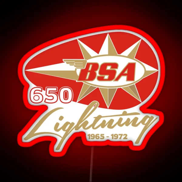 BSA Lightning 650 Motorcycle RGB Neon Sign
