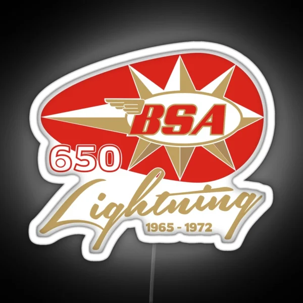 BSA Lightning 650 Motorcycle RGB Neon Sign