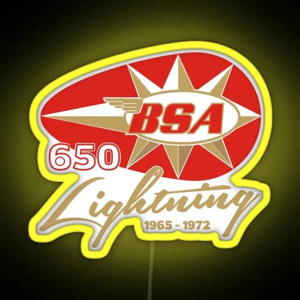 BSA Lightning 650 Motorcycle RGB Neon Sign