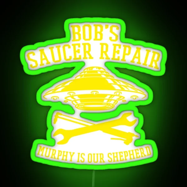 BSR Yellow Logo RGB Neon Sign