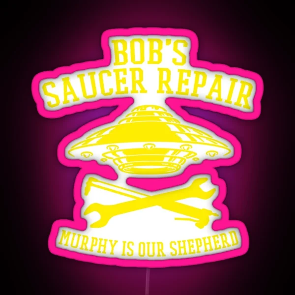 BSR Yellow Logo RGB Neon Sign