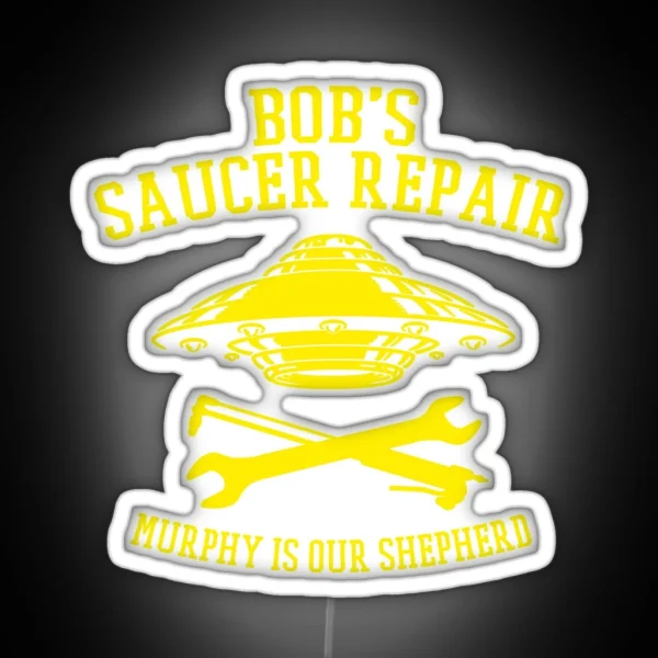 BSR Yellow Logo RGB Neon Sign