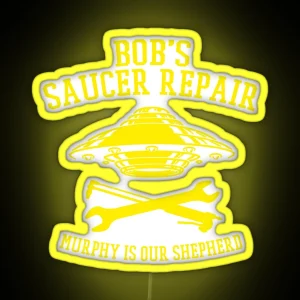 BSR Yellow Logo RGB Neon Sign