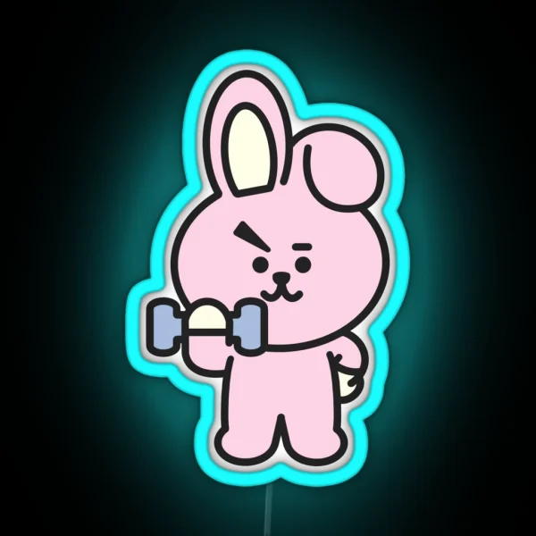 BTS Character Cooky RGB Neon Sign