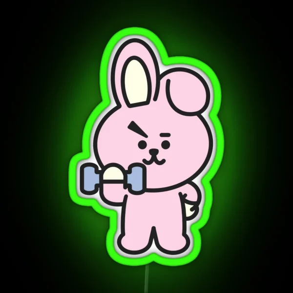 BTS Character Cooky RGB Neon Sign