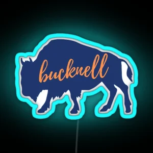 Bucknell University Bison RGB Neon Sign