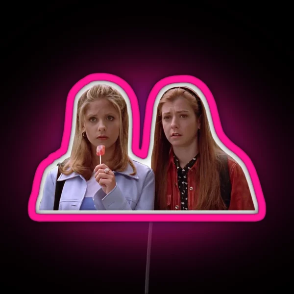 Buffy And Willow RGB Neon Sign