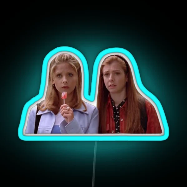 Buffy And Willow RGB Neon Sign