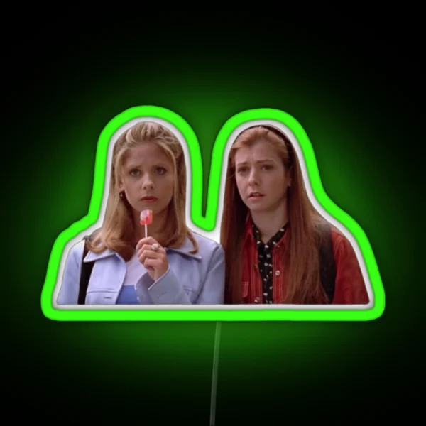 Buffy And Willow RGB Neon Sign
