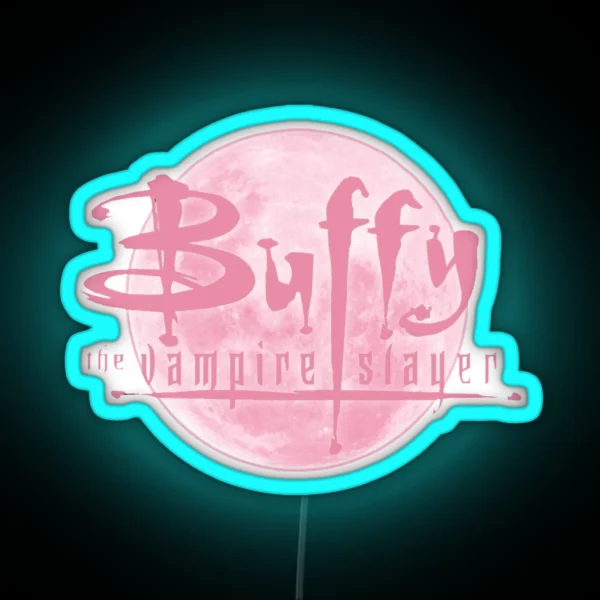 Buffy Pink Moon RGB Neon Sign