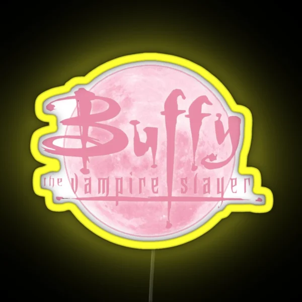 Buffy Pink Moon RGB Neon Sign