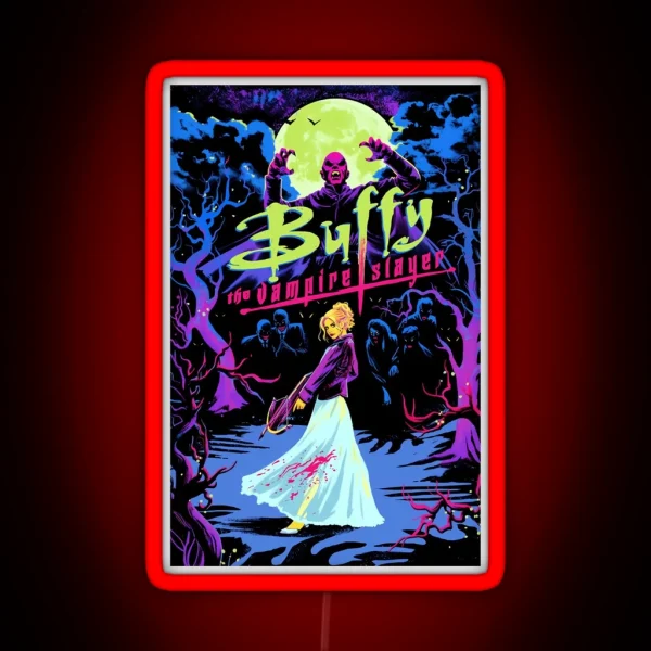 Buffy The Vampire Slayer Art RGB Neon Sign