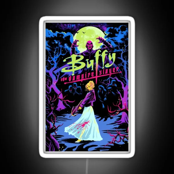 Buffy The Vampire Slayer Art RGB Neon Sign