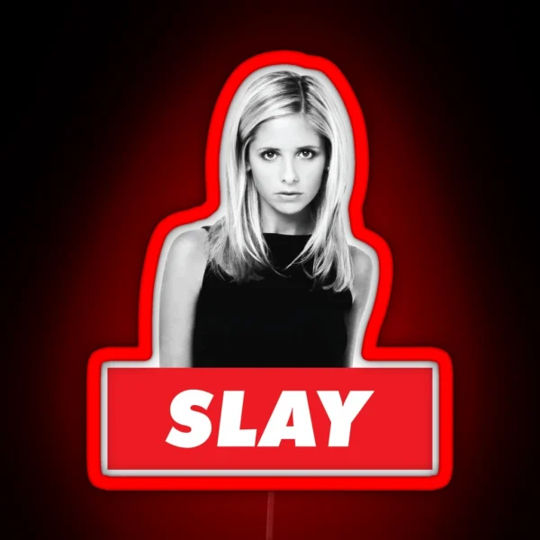 Buffy The Vampire Slayer SLAY RGB Neon Sign