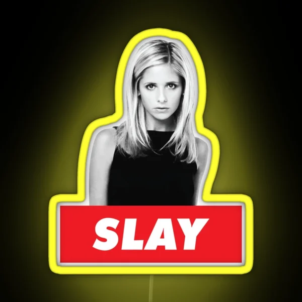 Buffy The Vampire Slayer SLAY RGB Neon Sign