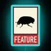Bug Feature Web Humor Hacker Developer Geek RGB Neon Sign - Image 3
