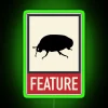 Bug Feature Web Humor Hacker Developer Geek RGB Neon Sign - Image 4