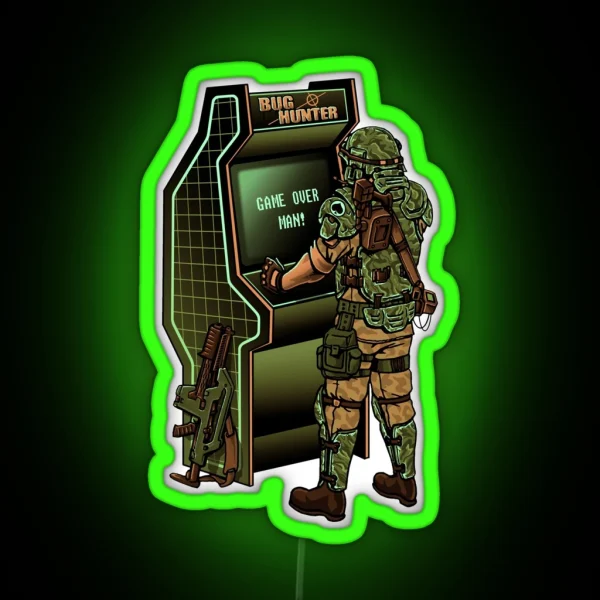BUG HUNTER RGB Neon Sign