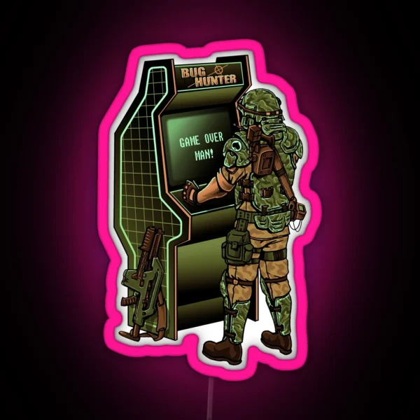 BUG HUNTER RGB Neon Sign