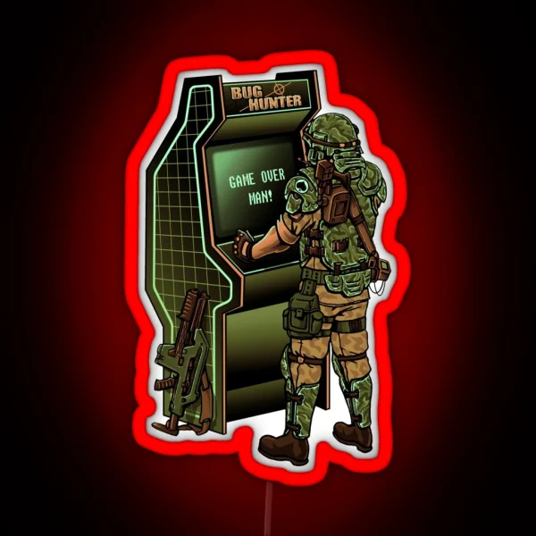BUG HUNTER RGB Neon Sign