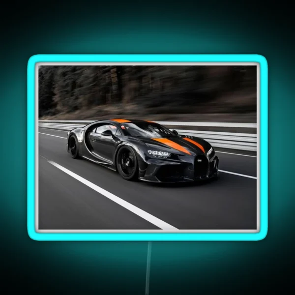 Bugatti Chiron Super Sport 300 RGB Neon Sign