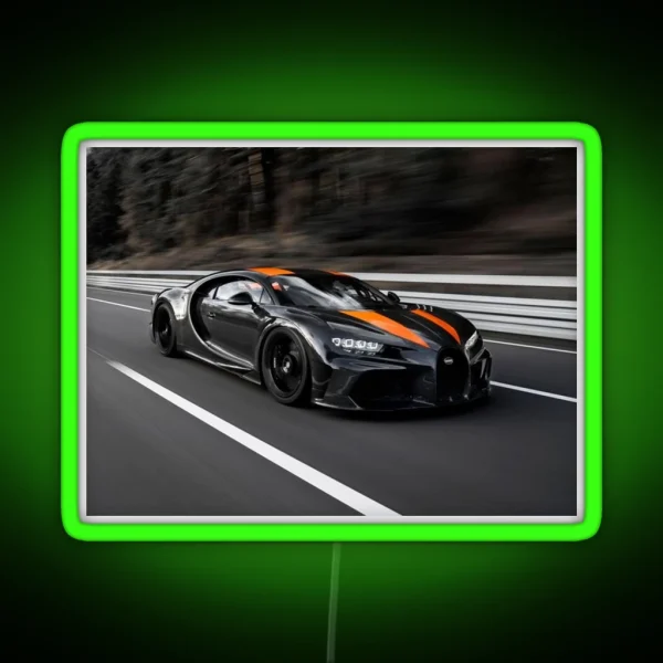Bugatti Chiron Super Sport 300 RGB Neon Sign