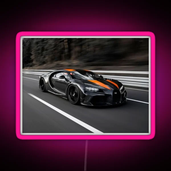 Bugatti Chiron Super Sport 300 RGB Neon Sign