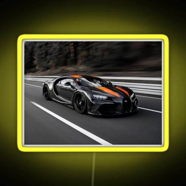 Bugatti Chiron Super Sport 300 RGB Neon Sign