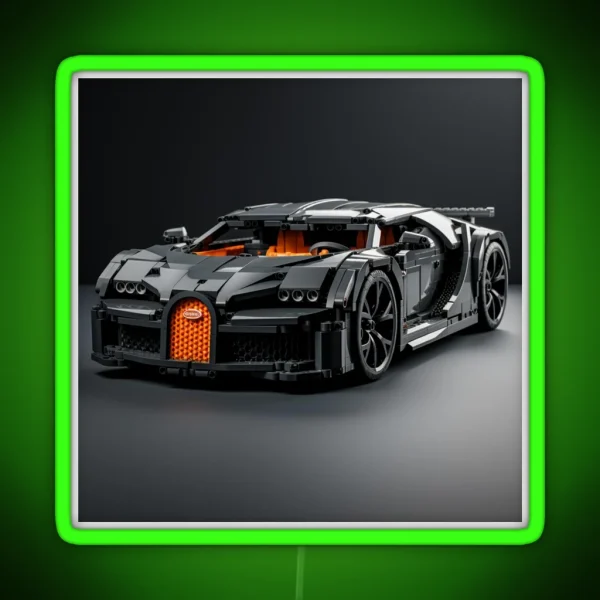 Bugatti Super Sport Lego RGB Neon Sign