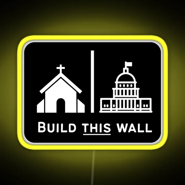 Build The Wall RGB Neon Sign