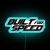 Built For Speed Glitched Cool Motorcycle Helmet Led RGB Neon Sign - Image 3